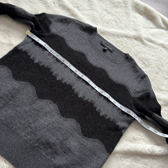 Banana Republic XS Petite Lace Knit Top | Soft Stretch Minimalist Layer Romantic - Picture 3 of 7